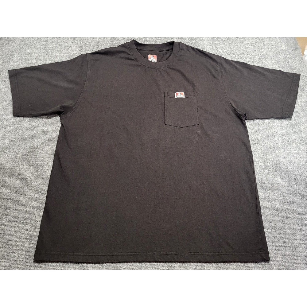Ben Davis Men's Short Sleeve T-Shirt 100% Cotton Classic Pocket Logo Sz XL Shirt
